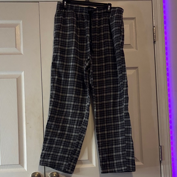 Nautica Men's Black and White Checkered pajama Pants size large - Picture 1 of 3